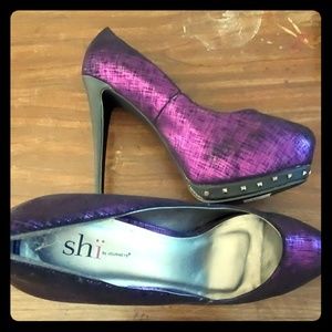 Purple stilettos